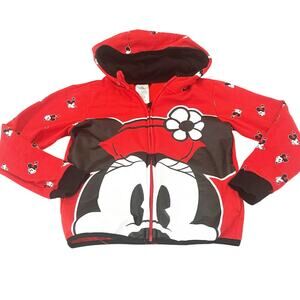 Disney Minnie Mouse Red Hoodie sz 7/8